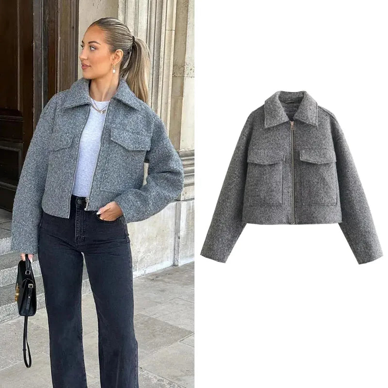 Sophie - Chic short tweed jacket for elegant style