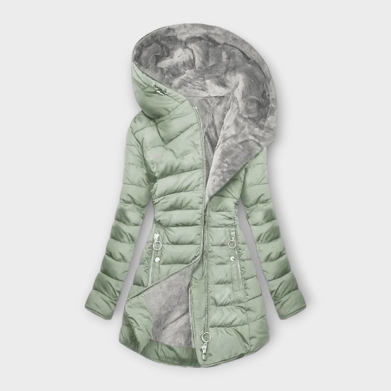 Sophie - Stylish cozy fur-lined coat for winter warmth