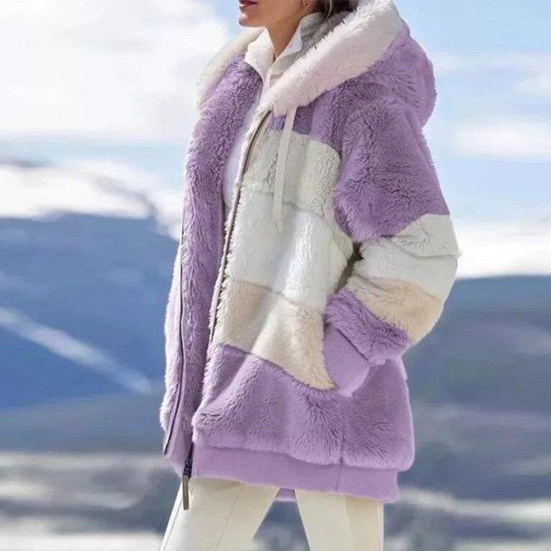 Sophie - Elegant autumn cardigan with soft fleece warmth