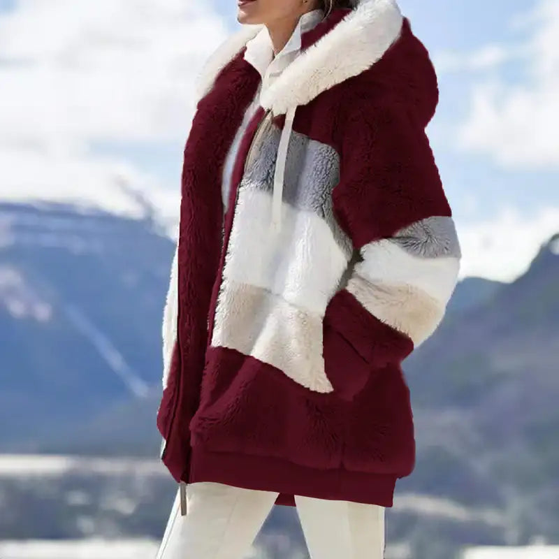 Sophie - Elegant autumn cardigan with soft fleece warmth