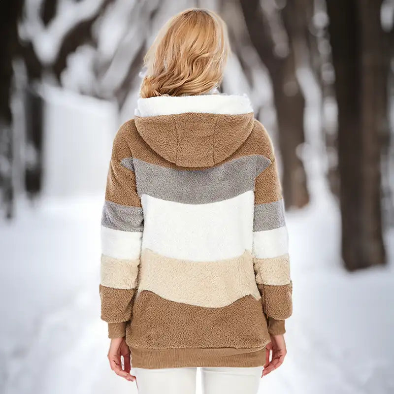 Sophie - Elegant autumn cardigan with soft fleece warmth