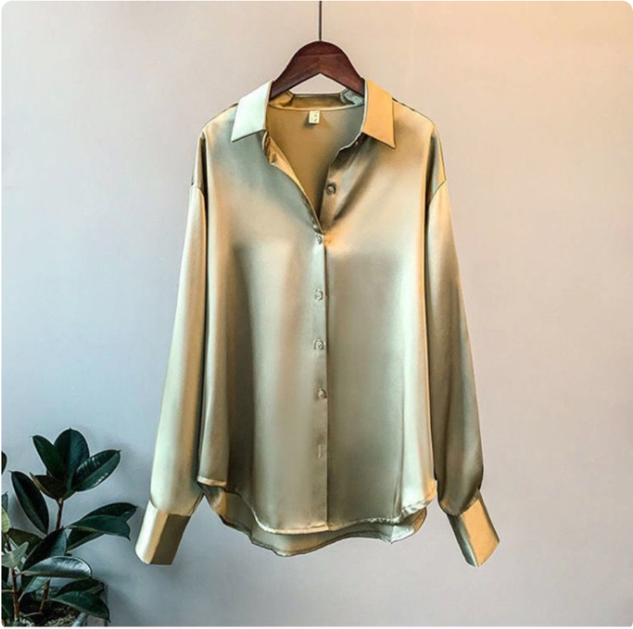 Elara™ | Women's Satin Shirt
