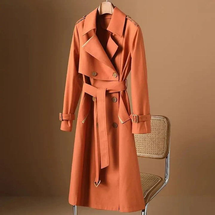 Noor - Long Double Breasted Windbreaker