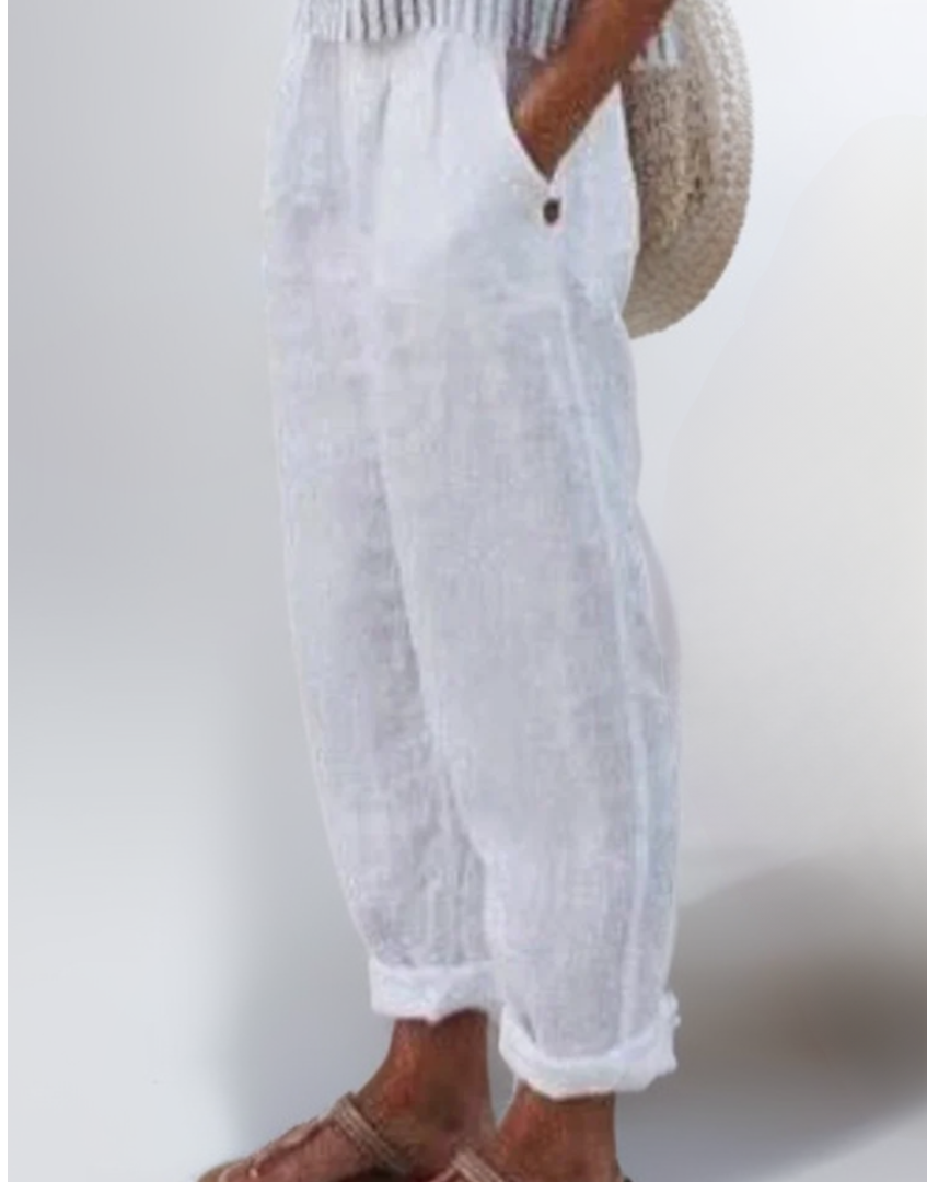 Diana | Loose pants made of cotton and linen