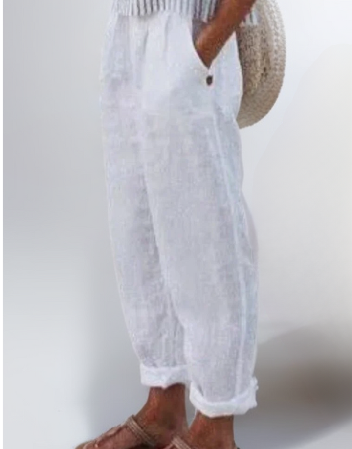 Diana | Loose pants made of cotton and linen