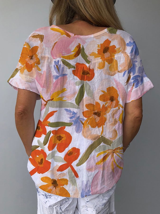 Hazel | Relaxed Floral Shirt