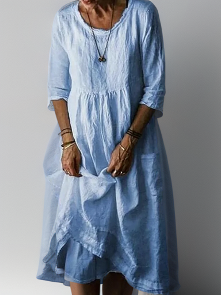 Carolien | Maxi dress with loose round neckline