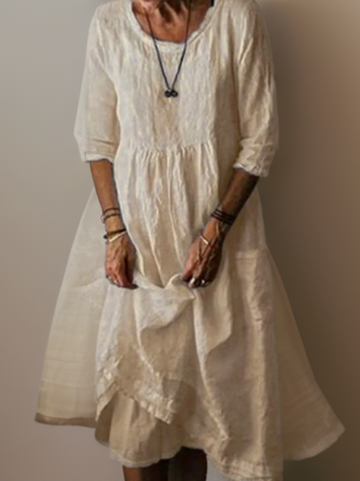 Carolien | Maxi dress with loose round neckline