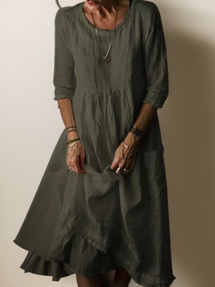 Carolien | Maxi dress with loose round neckline