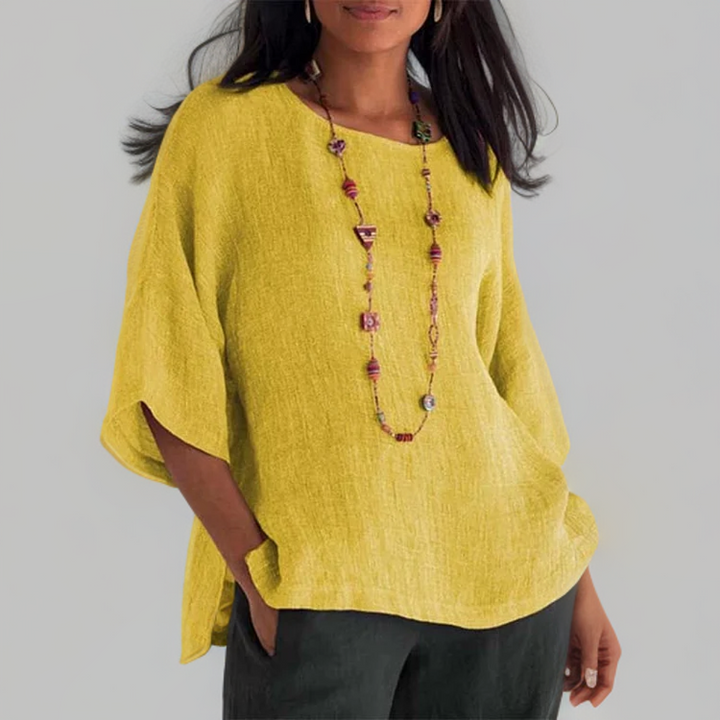 Marian | T-shirt with 3/4 sleeves and round neckline