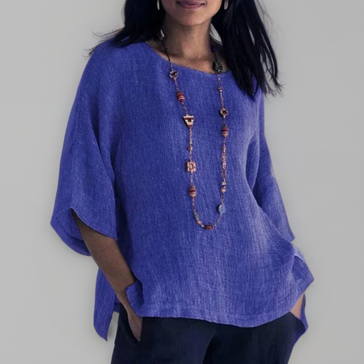 Marian | T-shirt with 3/4 sleeves and round neckline