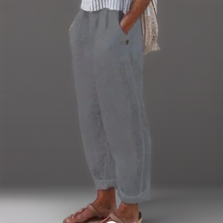 Diana | Loose pants made of cotton and linen